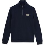 Indian Blue Jeans - Zipper Sweat Badge - Zwart - Sweater