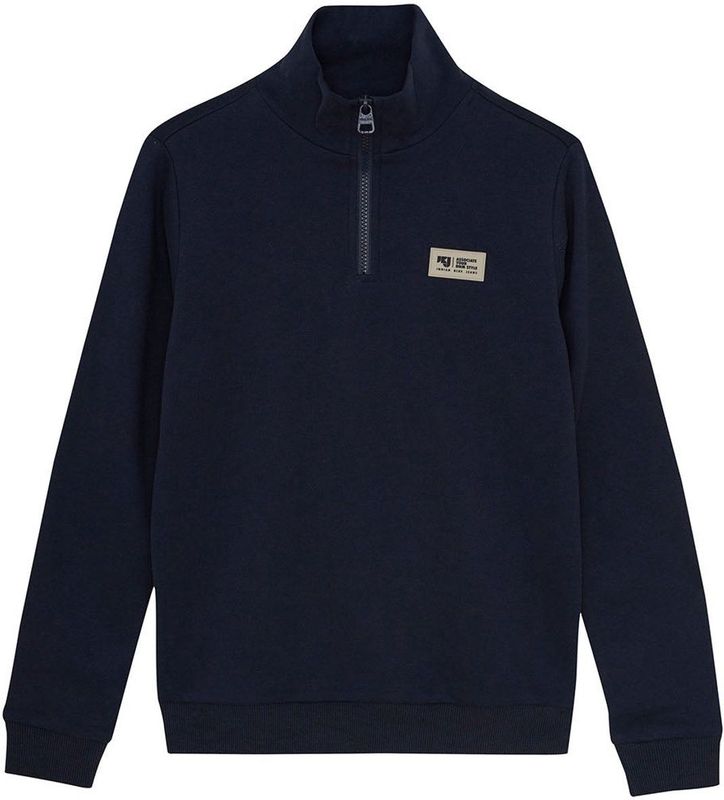 Indian Blue Jeans - Zipper Sweat Badge - Zwart - Sweater