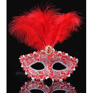 Maskerade masker half gezicht maskerade masker masker veren masker, stijl 2
