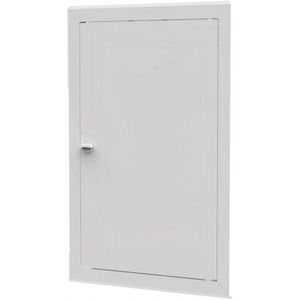 Metalen Inspectie Luik Wit 30x40 cm met Draaiknop