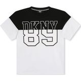 Dkny D60027 T-shirt Met Korte Mouwen Wit 5 Years Jongens,Meisjes