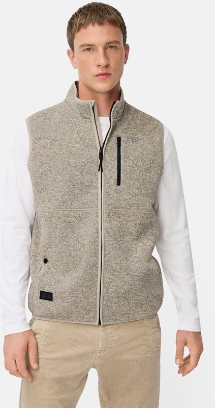 camel active - Fleecevest - Haver - Met Opstaande Kraag