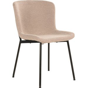 House Nordic Eetkamerstoel Maceda Bouclé Beige