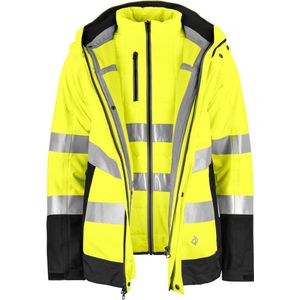 ProJob 6445 SIGNALISATIEJAS 3-IN-1 EN ISO 20471 KLASSE 3/2 646445 - Geel/Marine - 3XL