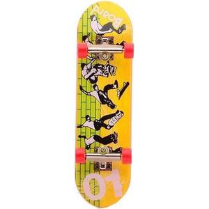 Johntoy Vinger Skateboard Geel/groen 7-delig 9 Cm