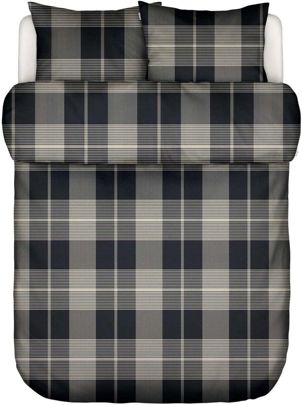 MARC O'POLO Alvar Dekbedovertrek New black - Tweepersoons – 200x200/220 cm