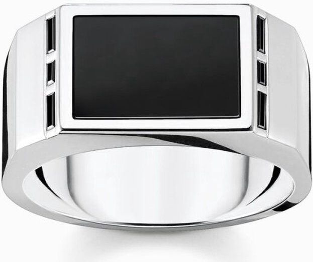 Thomas Sabo - Ring - Zwart - Zilver - 925/- met Zirkoon