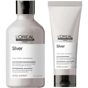 L'Oréal Professionnel - Serie Expert Silver - Shampoo en Conditioner Set - 250 ml en 200 ml