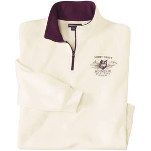 ATLAS FOR MEN - Sweater met rits North State - Heren - Verkrijgbaar in grote maten - 5XL