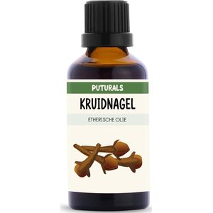 Puturals Kruidnagelolie 100% Biologisch - 50ml - Puur en Vegan - Kruidnagel Etherische Olie voor Huid, Haar en Aromatherapie