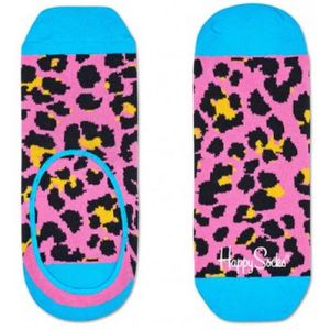 HappySocks sneakersok Dames | Leopard print | Roze met Blauw | Maat 36-40 | footie Sok voor Dames