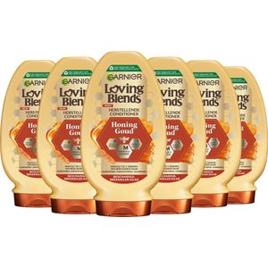 Garnier Loving Blends Honing Goud Herstellende Conditioner Voordeelverpakking - Beschadigd, Breekbaar Haar - 6 x 250ml