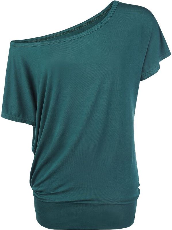 R.E.D. Rock-Engineered Design - Groen - T-shirt - Dames - Lange Mouwen