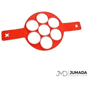 Jumada's Bakvorm Voor In De Koekenpan - Bakvorm Flipper - Pannenkoek Vorm - Ei Of Poffertjes - Siliconen - Kleine Rondjes vorm
