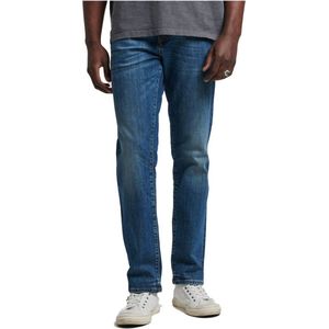 SUPERDRY Vintage Slim Straight Jeans - Heren - Mercer Mid Blue - W29 X L32