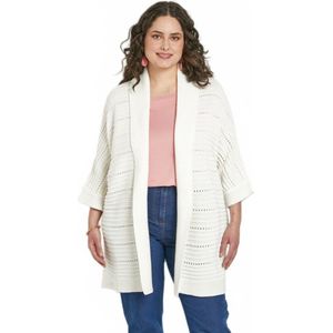 Lang opengewerkt vest, comfortabele pasvorm