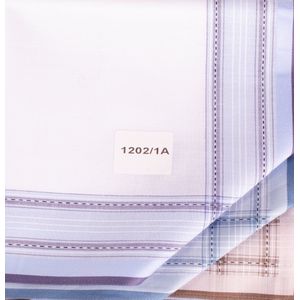 Tiseco - Heren Zakdoek - Wit - 100% Katoen - 12 Stuks