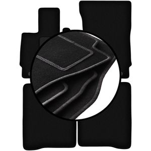 Set veloursmatten voor: Mercedes W221 S-klasse Sedan lang (2005-2013)