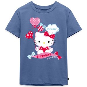 Hello Kitty Met Ballonnen Jarig Ontwerp Premium T Shirt Kinderen
