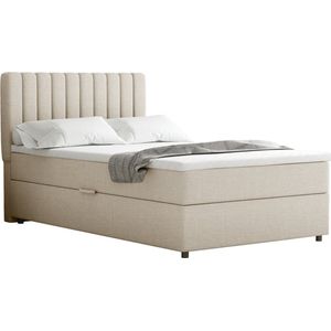 Boxspring Everest 120 x 200 cm tweepersoons met hoogwaardige Bonell-matras en topper