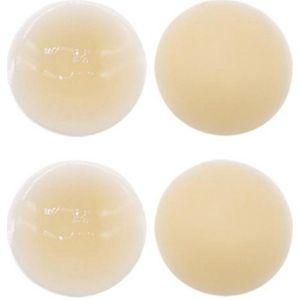 Tepelstickers - 2 paar - 8*8cm - stevige siliconen tepelstickers - herbruikbare klevende zachte siliconen tepelstickers - anti-bult tepelhofstickers - vrouwelijke tepelstickers - zelfklevende onzichtbare siliconen tepelstickers