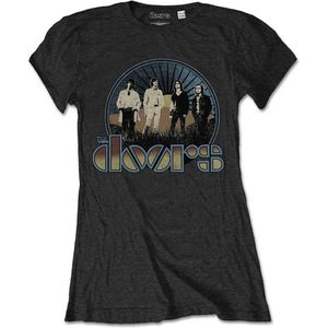 The Doors Dames Tshirt -2XL- Vintage Field Zwart