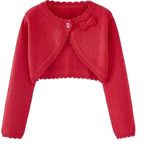 Meisjes Bolero Shrug Vest Katoenen Cardigan voor Kinderen