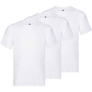 Blanco T-shirts - witte shirts - ronde hals - maat L - 3 pack