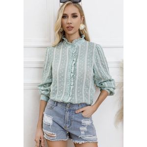 Blouse, mintgroen, one size