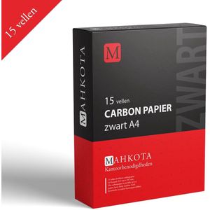 Carbonpapier 15 vellen A4 formaat | Kleur Zwart