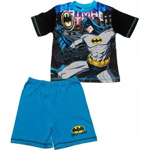 DC Comics Batman - Shortama - Maat 104/110 - Pyjama - Blauw met zwart