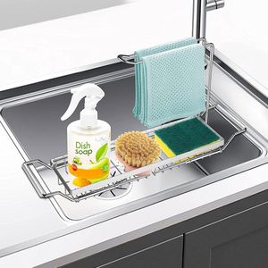 Gootsteen organizer - Sink organizer - Kitchen organizer - Vaatdoekhouder - Afdruipbakenje - Keuken organizers - Aanrechtorganizer