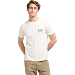Lee Medium Wobbly T-shirt Met Korte Mouwen Wit S Man