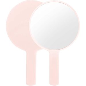 Handspiegel met Handvat - Professionele Kappersspiegel - 1 stuk - Roze