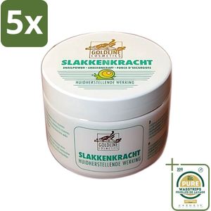 5 x Goldline - Bodycrème - Slakkenkracht - Huidverzorging - Verzachtend - 250 ml - Grootverpakking - Slakkenkracht Bodycrème - Huidverzorging - Herstelcrème - Verzachtende Crème - Anti-aging Crème
