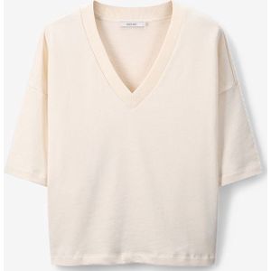 Sissy-Boy - Lichtgele sweater met v-hals