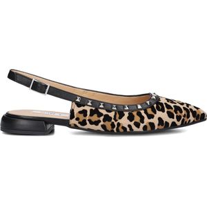Notre-V - 12270 - Hakken - Bruin - Slingbacks met Blokhak van 2 cm