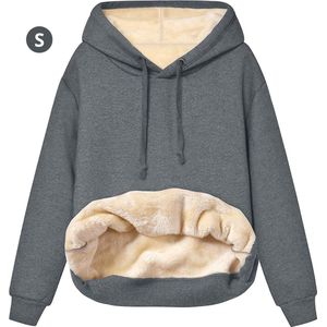 Livano Hoodie Deken - Warme Trui Dames - Truien Dames - Fleece Trui - Winter - Wollen Trui Dames - Deken Met Mouwen - Hoodie Blanket - Grijs - Maat XL