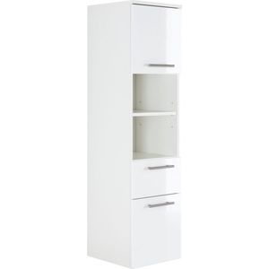 Badkamerkast Ivar Wit - MDF - Breedte 35.2 cm - Hoogte 134.5 cm - Diepte 36.8 cm