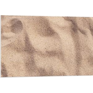 WallClassics - PVC Schuimplaat - Zandkorrels - 90x60 cm Foto op PVC Schuimplaat (Met Ophangsysteem)