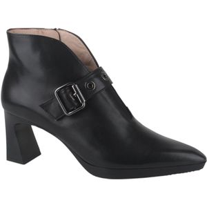 Hispanitas - Atlanta - Leren Enkellaarsjes - Zwart - Casual