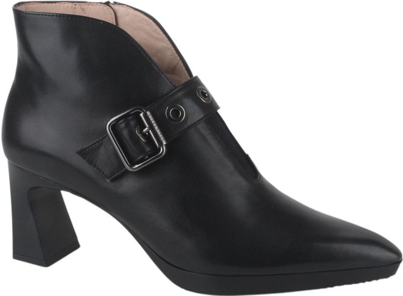 Hispanitas - Atlanta - Leren Enkellaarsjes - Zwart - Casual