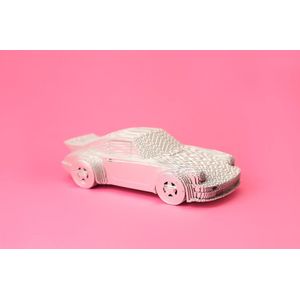 CARTONIC- Porsche 911- 3D Puzzel-Speelgoed- Puzzel-DIY- Creatief- Karton- Kinderen en volwassen- 3D- puzzel