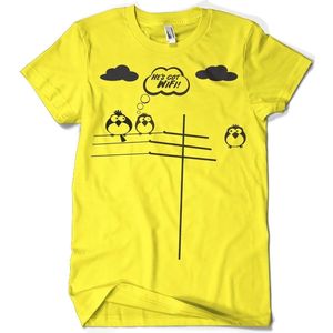 Hybris He's Got WiFi T-Shirt Yellow-S
