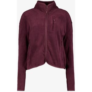 Mountain Peak dames outdoor fleece vest bordeaux - Rood - Maat S