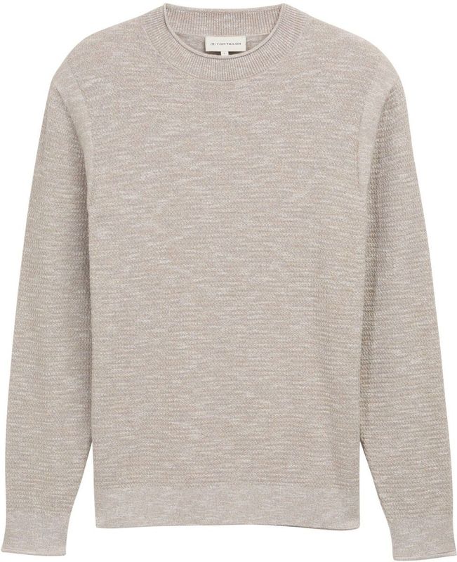 TOM TAILOR - Trui - Beige Gemêleerd - Knitwear