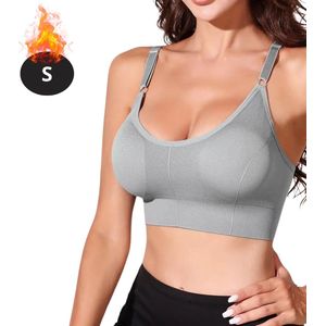 Nivard BH Zonder Beugel - Zonder Bandjes - Push-up Bh's - Comfort Beha - Gemengd - Grijs- Maat S