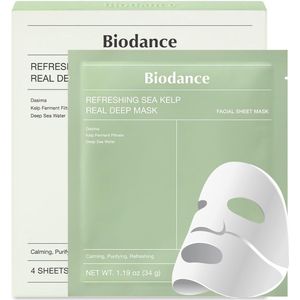 Biodance - Refreshing Sea Kelp Real Deep Mask Gezichtsmasker - 34gr/4 stuks - Korean skincare