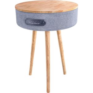 MAD-Retrotafel luidspreker tafel met USB/Micro-SD/Accu en laadfunctie
