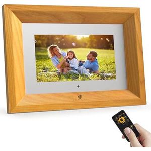 Equivera Digitale Fotolijst 7 Inch - WiFi - Houten Frame